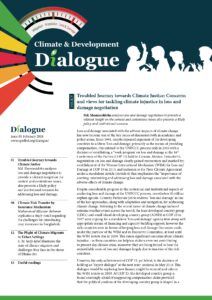 CLIMATE AND DEVELOPMENT DIALOGUE ISSUE 01