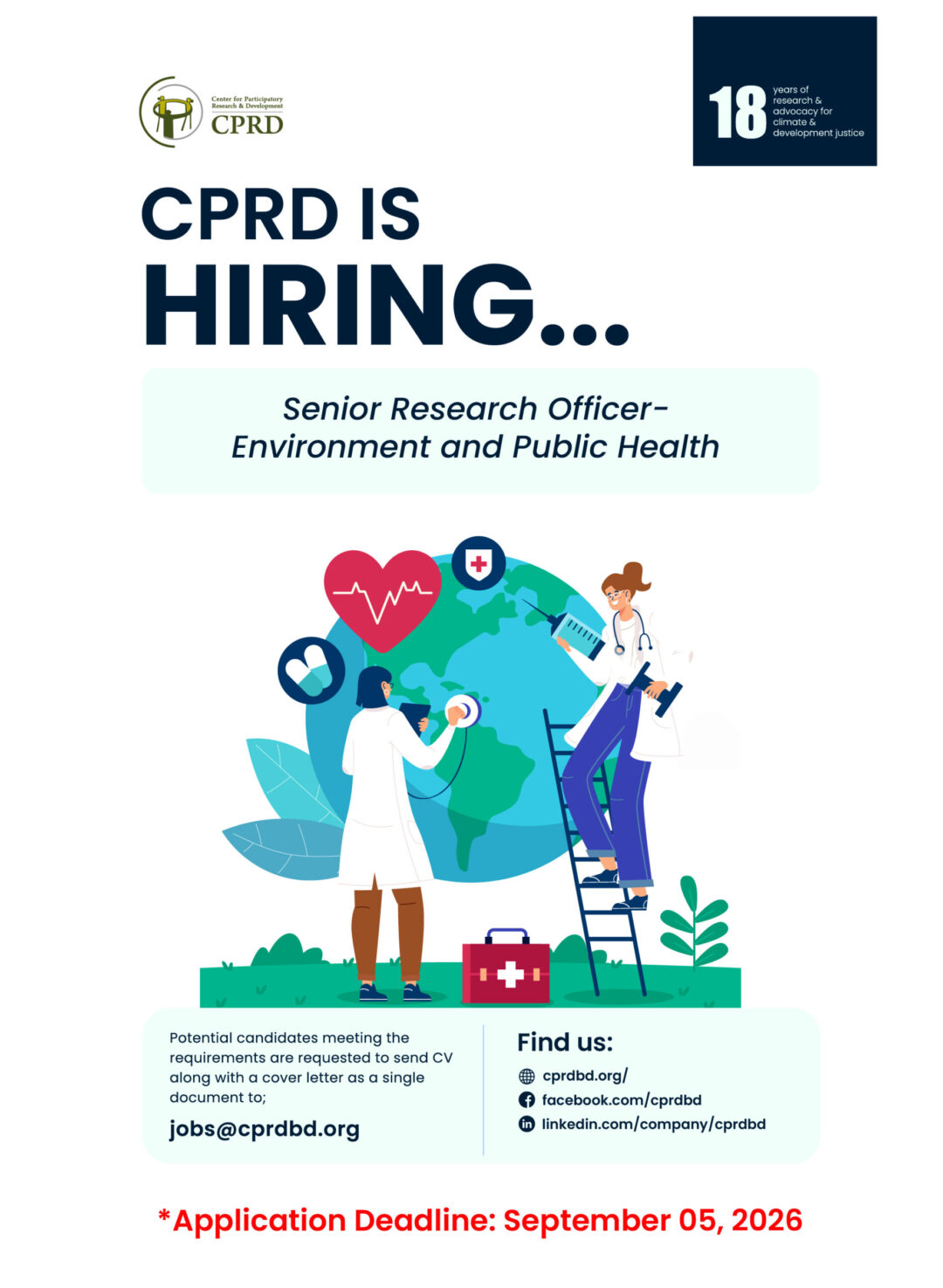 We’re Hiring | Senior Research Officer – Environment and Public Health